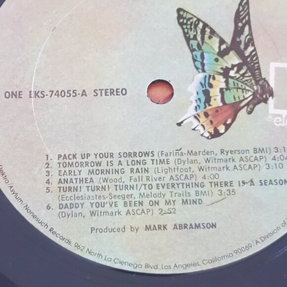 Judy Collins Recollections Vinyl LP Album Elektra Records EKS-74055 TESTED - Picture 4 of 6